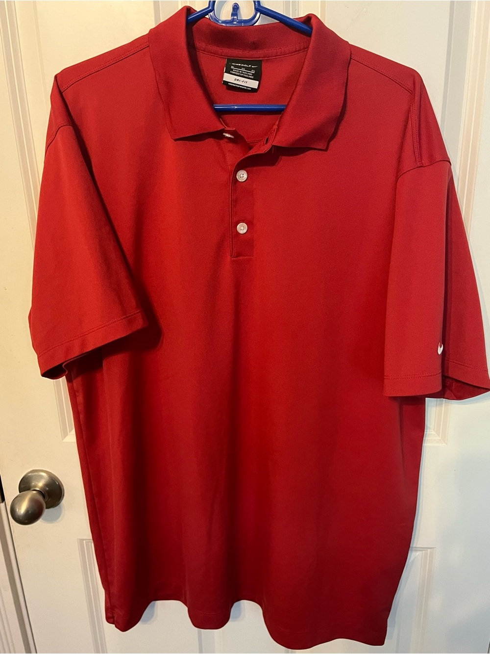 Nike Golf Men’s Red Dri-FIT Polo Shirt